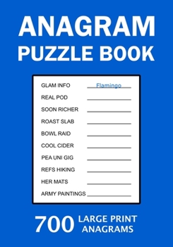 Paperback Anagram Puzzle Book: 700 Large Print Anagrams Book