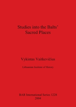 Paperback Studies into the Balts' Sacred Places Book