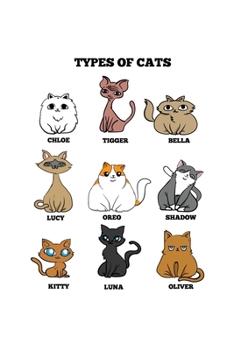 Notizbuch: Katzen Rassen Katzenmutter Lady Lustiges Geschenk 120 Seiten, 6X9 (Ca. A5), Liniert