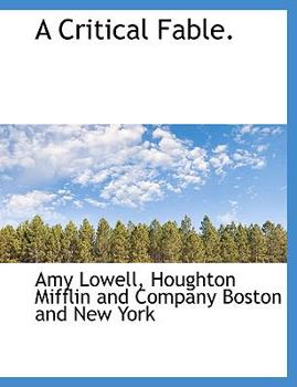 Paperback A Critical Fable. Book