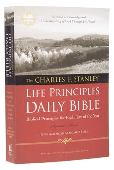 Paperback Charles F. Stanley Life Principles Daily Bible-NASB Book