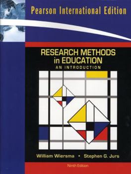 Paperback Research Methods in Education: An Introduction. William Wiersma, Stephen G. Jurs Book