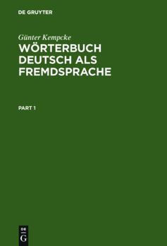 Hardcover Wörterbuch Deutsch als Fremdsprache (German Edition) [German] Book