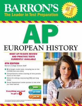 Paperback Barron's AP European History [With CDROM] Book