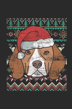 Paperback Christmas Sweater - Beagle: Blank Lined Notebook - Journal for Ugly Christmas Gift And New Year Gift Idea Book