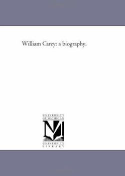 Paperback William Carey: A Biography. Book