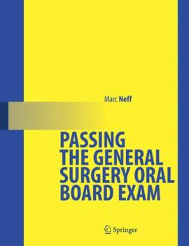 Paperback Passing the General Surgery Oral Board Exam Book