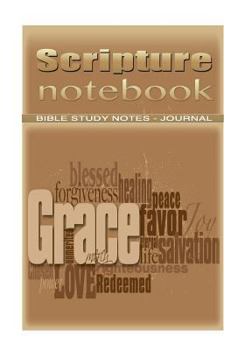 Paperback Scripture Note Book: Biblical Study Note Book