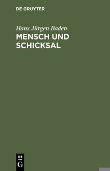 Hardcover Mensch und Schicksal [German] Book