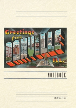 Paperback Vintage Lined Notebook Greetings from Danville, Illinois Book
