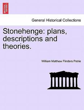 Paperback Stonehenge: Plans, Descriptions and Theories. Book