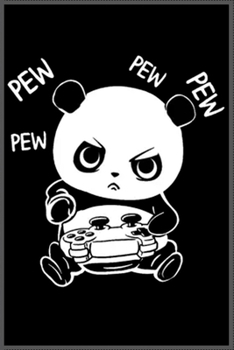 Pew Panda Gamer: Notebook Journal for Kids & men , women…. with more than 100 lined page - Composition Size (6*9)