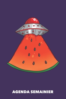 Agenda Semainier: Invasion estivale A5 manuscrit florale - Carnet hebdomadaire 52 semaines pour les gens à la mode (violet) (French Edition)