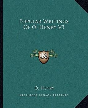 Paperback Popular Writings Of O. Henry V3 Book