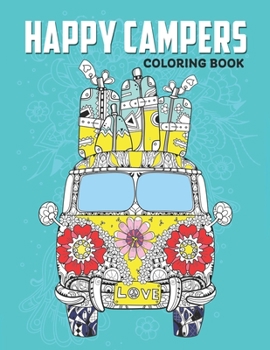 Paperback Happy camper coloring book: Coloring Book