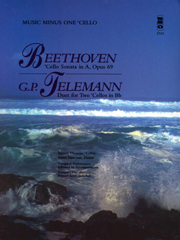 Paperback Beethoven - Cello Sonata in A, Op. 69; Telemann - Duet for Two Cellos in Bb Book