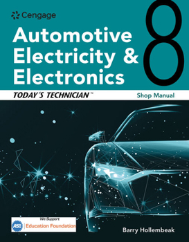 Spiral-bound Today's Technician: Automotive Electricity and Electronics Shop Manual Book