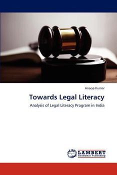 Paperback Towards Legal Literacy Book