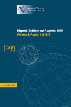 Hardcover Dispute Settlement Reports 1999 Book