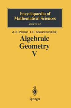 Hardcover Algebraic Geometry V: Fano Varieties Book