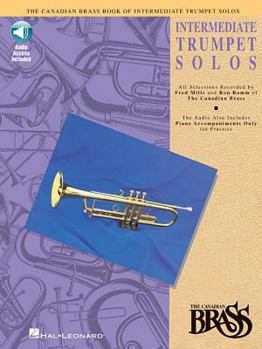 Paperback Canadian Brass Book of Intermediate Trumpet Solos (Book/Online Audio) [With CD] Book