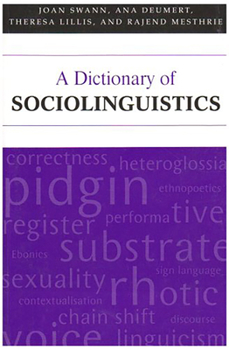Paperback A Dictionary of Sociolinguistics Book