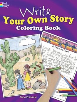 Paperback Write Your Own Story Coloring Book