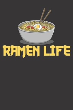 Paperback Notebook: Ramen Dot Grid 6x9 120 Pages Book