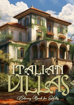 Italian Villas Grayscale Coloring Book for Adults Mansion Coloring Book Roman Villa Coloring Italian Mansions Houses Coloring A4