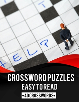 Paperback Crossword Puzzles: Easy To Read Book