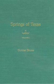 Hardcover Springs of Texas: Volume I Book