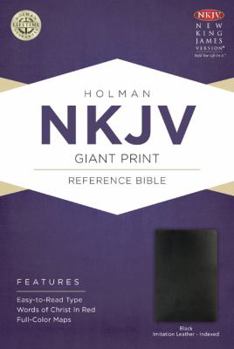 Imitation Leather Giant Print Reference Bible-NKJV [Large Print] Book