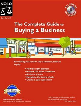 Paperback The Complete Guide to Buying a Business [With CDROM] Book