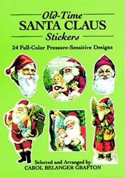 Paperback Old-Time Santa Claus Stickers: 24 Full-Color Pressure-Sensitive Designs Book