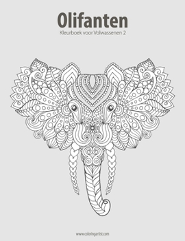 Paperback Olifanten Kleurboek voor Volwassenen 2 [Dutch] Book