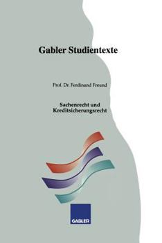 Paperback Sachenrecht Und Kreditsicherungsrecht [German] Book
