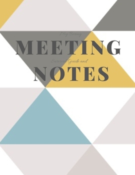 Paperback My Boring Meeting Survival Guide and Notes: 8.5x11 Meeting Notebook and Puzzle Book