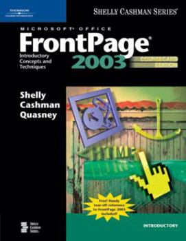 Paperback Microsoft Office FrontPage 2003: Introductory Concepts and Techniques, Coursecard Edition Book