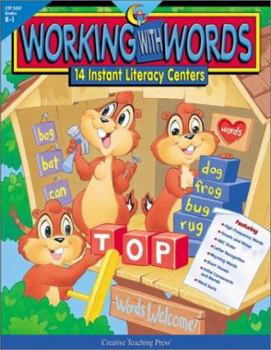 Paperback Working with Words: 14 Instant Literacy Centers Book