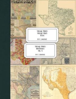 Paperback Vintage Prints: Vintage Maps: Texas Book