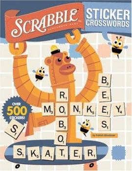Paperback Scrabble Sticker Crosswords [With Stickers] Book