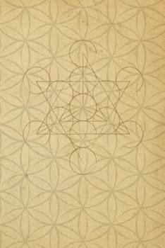 Metatron Cube Sacred Geometry: 6" x 9" college rule 7.1mm lined blank 120 pages. journal, notebook or diary