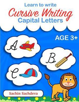 Paperback Learn to Write - Cursive Writing: Capital Letters for Kids Book