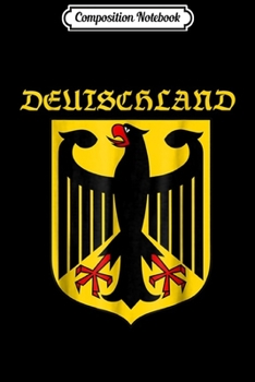 Composition Notebook: DEUTSCHLAND Coat Of Arms German  Journal/Notebook Blank Lined Ruled 6x9 100 Pages