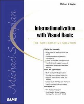 Paperback Internationalization With Visual Basic (Sams White Book Series) Book