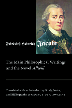Paperback Main Philosophical Writings and the Novel Allwill: Volume 18 Book