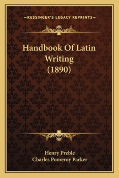 Paperback Handbook Of Latin Writing (1890) Book