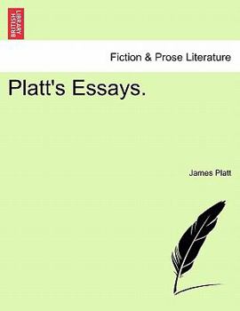 Paperback Platt's Essays. Book