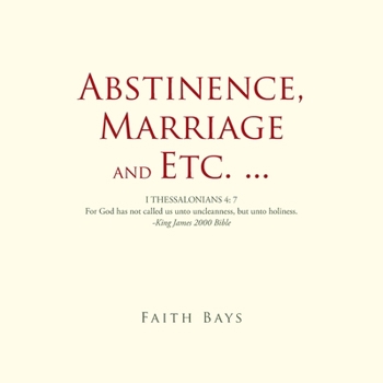 Paperback Abstinence, Marriage and Etc. ... Book