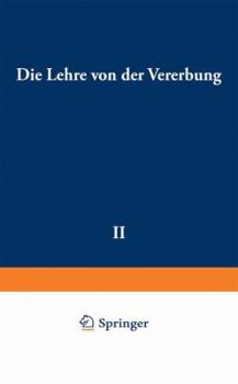 Paperback Die Lehre Von Der Vererbung [German] Book